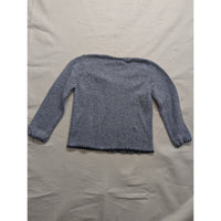 Liz Claiborne Crazy Horse Medium Blue V-Neck Cardigan Sweater