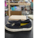 Harry Potter Vans Hufflepuff Black Canvas Slip-On Shoes Yellow Sole Mens 9 Womens 10.5