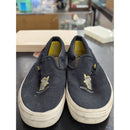 Harry Potter Vans Hufflepuff Black Canvas Slip-On Shoes Yellow Sole Mens 9 Womens 10.5