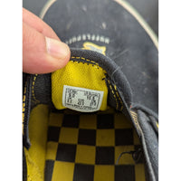 Harry Potter Vans Hufflepuff Black Canvas Slip-On Shoes Yellow Sole Mens 9 Womens 10.5