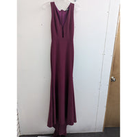 LuLus Burgundy Sleeveless Maxi Dress With V-Neck & Back Zipper Closure