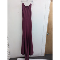 LuLus Burgundy Sleeveless Maxi Dress With V-Neck & Back Zipper Closure