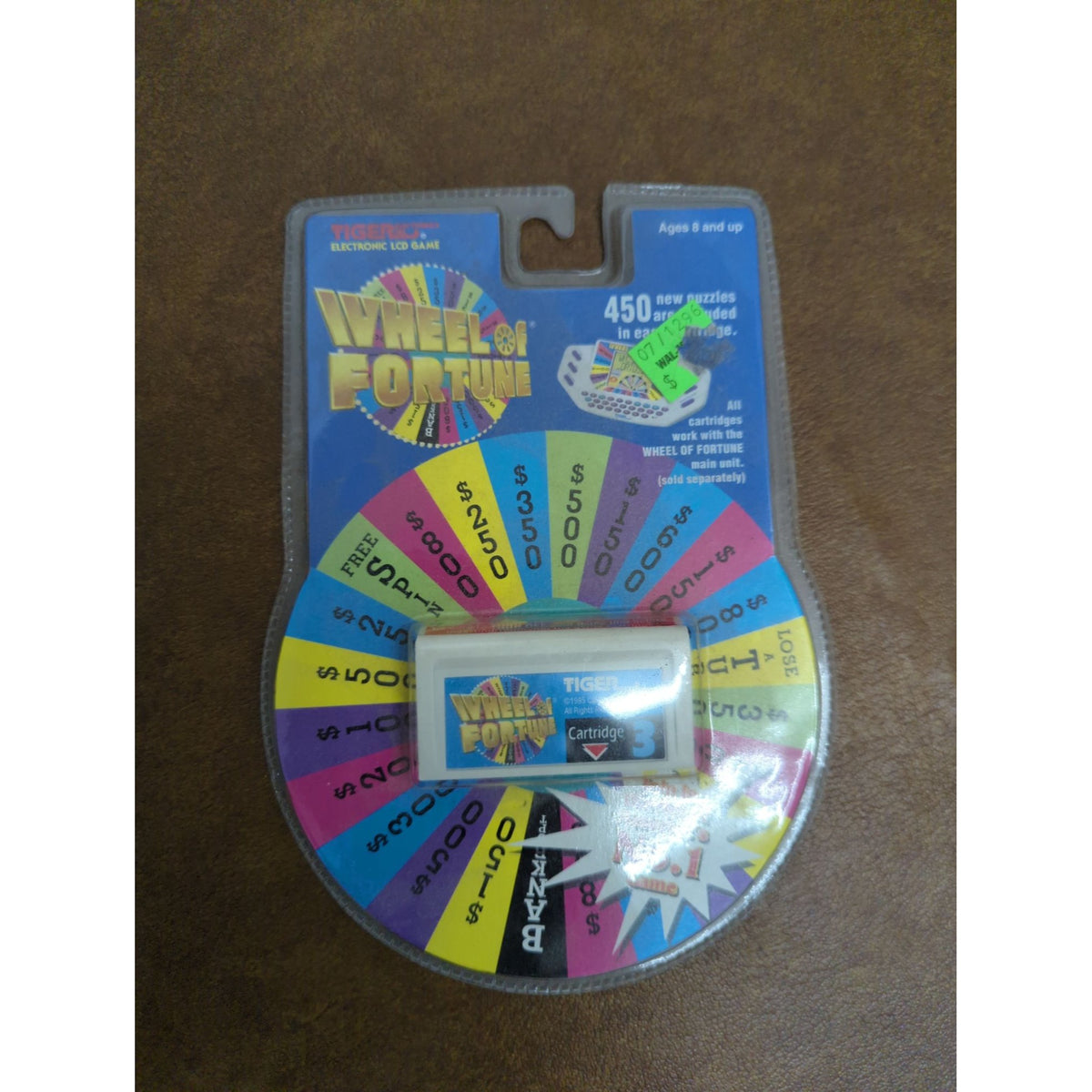 Wheel Of Fortune Tiger Electronics LCD Game Cartridge Ages 8+ Model 7-531-3 New Sealed 1995