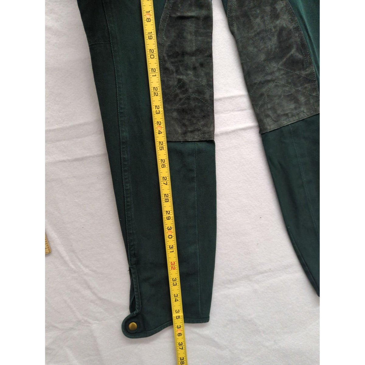 Ralph Lauren Womens Green Riding Pants With Suede Knee Patches Size 6