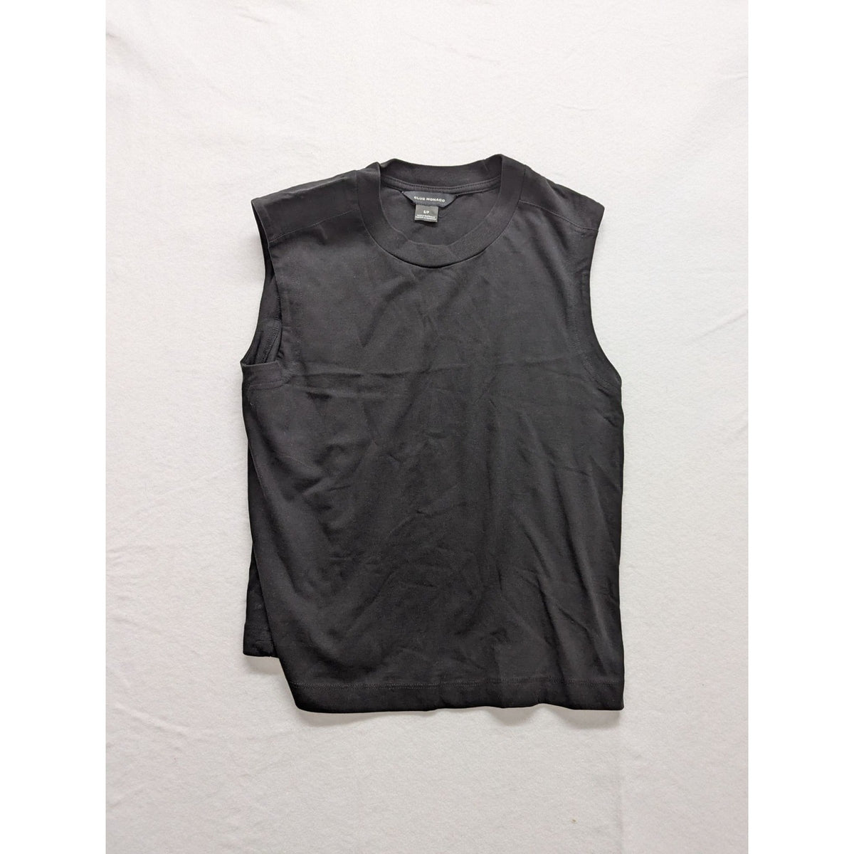 Club Monaco Black Sleeveless T-Shirt Size S For Men