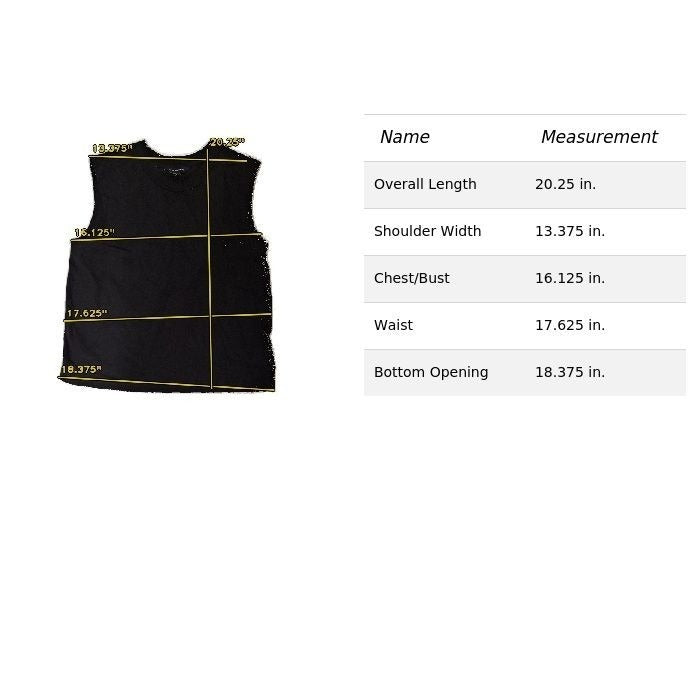 Club Monaco Black Sleeveless T-Shirt Size S For Men