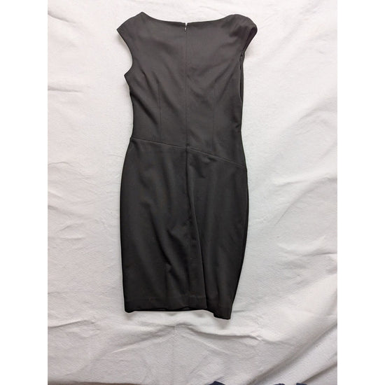 Lauren Ralph Lauren Sleeveless Draped Sheath Dress Size 6 Gray Polyester
