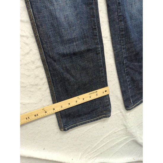 Zara Woman Bootcut Jeans Dark Wash Stretch Denim Size 8 Made In Turkey