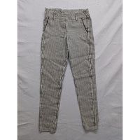 Earz University Womens Plaid Pants M Black & White Checkered Trousers