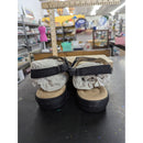 Mia Amore Black Heavy Canvas Terry Sandals 9.5M Womens Shoes With Box