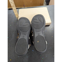Mia Amore Black Heavy Canvas Terry Sandals 9.5M Womens Shoes With Box