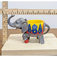 Vintage Elephant Circus Mug "The Greatest Show On Earth" Ceramic With Red Ball D