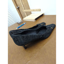 Malían Black Jacquard Bow Kitten Heel Pumps 10M Made In Spain