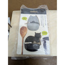 Fox & Run Spoon Pot Clips Cat Themed Kitchen Utensil Holder Silicone Heat Resistant