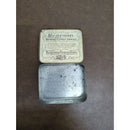 EMPTY Eucalyptus & Menthol Pastilles Tin Rectangular Blue & Gold 3"x2"x0