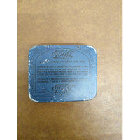 EMPTY Eucalyptus & Menthol Pastilles Tin Rectangular Blue & Gold 3"x2"x0