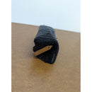 Vintage Zoe Adams Black Beaded Clutch With Silver-Tone Frame & Chain Strap 6.5" Width Elegant Evening Purse