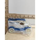 1913 Model T Delivery Bank Madison Electric Die-Cast Collectible Locking Coin Bank With Key Blue & White 1/25 Scale