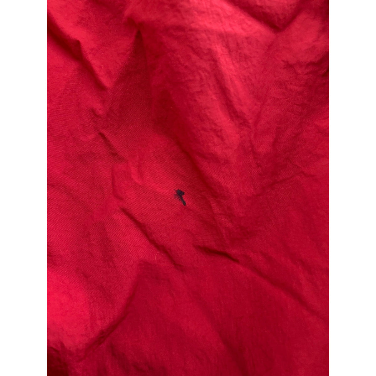 Air Jordan Red Loose Fit Nylon Cargo Pants With Adjustable Hem & Pockets Size S