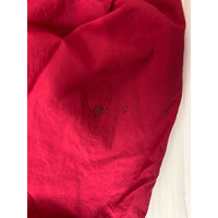 Air Jordan Red Loose Fit Nylon Cargo Pants With Adjustable Hem & Pockets Size S