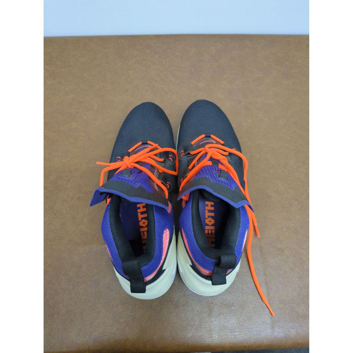 Nike Air Zoom Shoes Black Purple Orange Athletic Sneakers Mens Size 10 Durable Lightweight Breathable Design