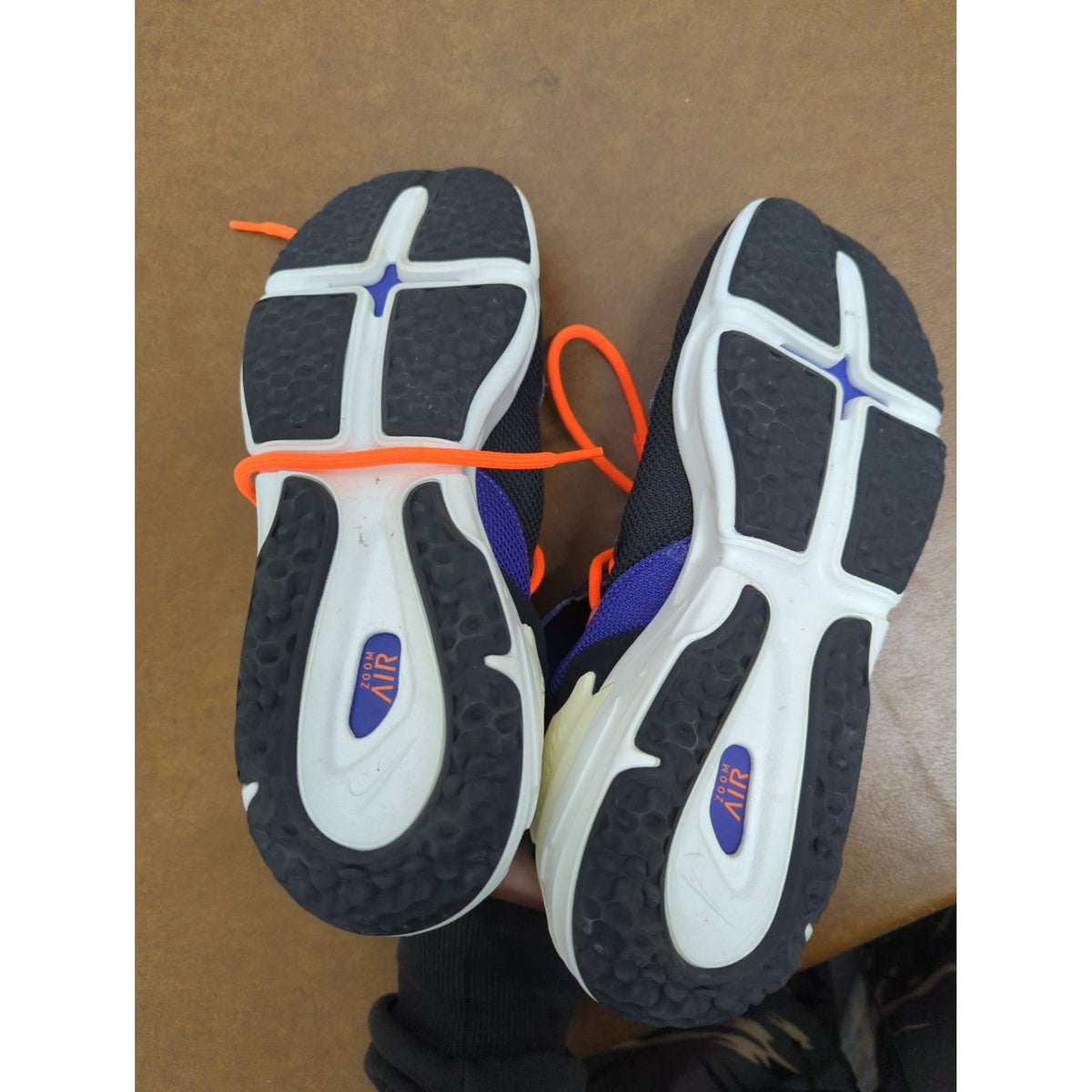 Nike Air Zoom Shoes Black Purple Orange Athletic Sneakers Mens Size 10 Durable Lightweight Breathable Design