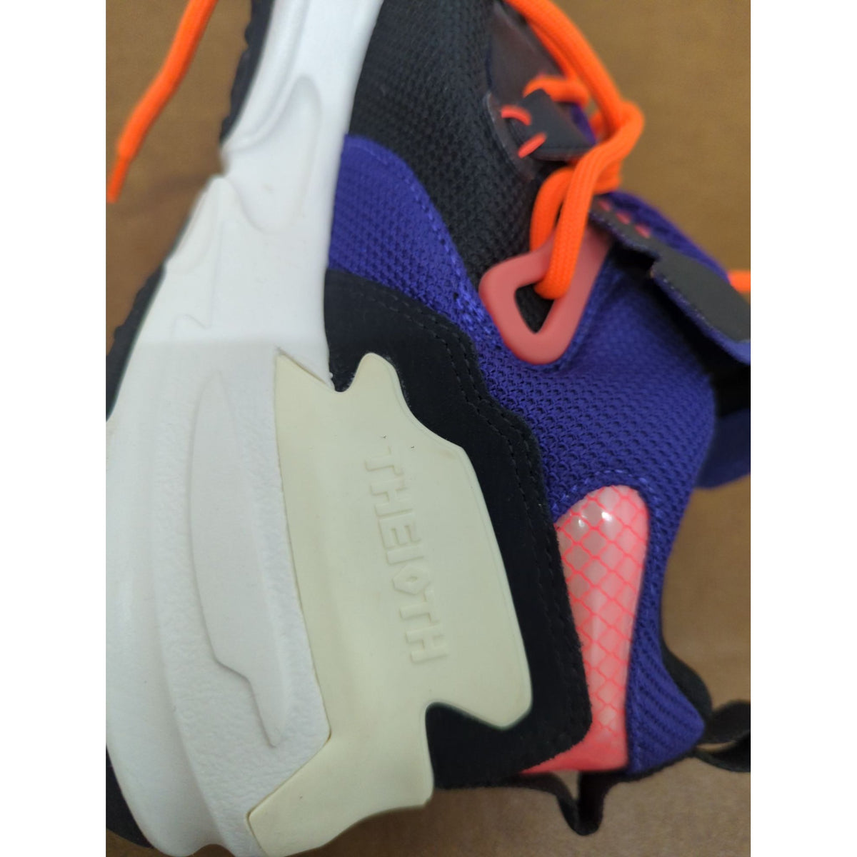 Nike Air Zoom Shoes Black Purple Orange Athletic Sneakers Mens Size 10 Durable Lightweight Breathable Design