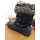 Khombu Ladies Black Waterproof Fur-Lined Winter Boots Size 9