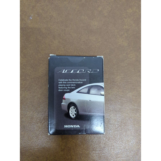 Honda Accord Two-Door Coupe Commemorative Playing Cards Deck Black Box 4" x 3" Dimensions