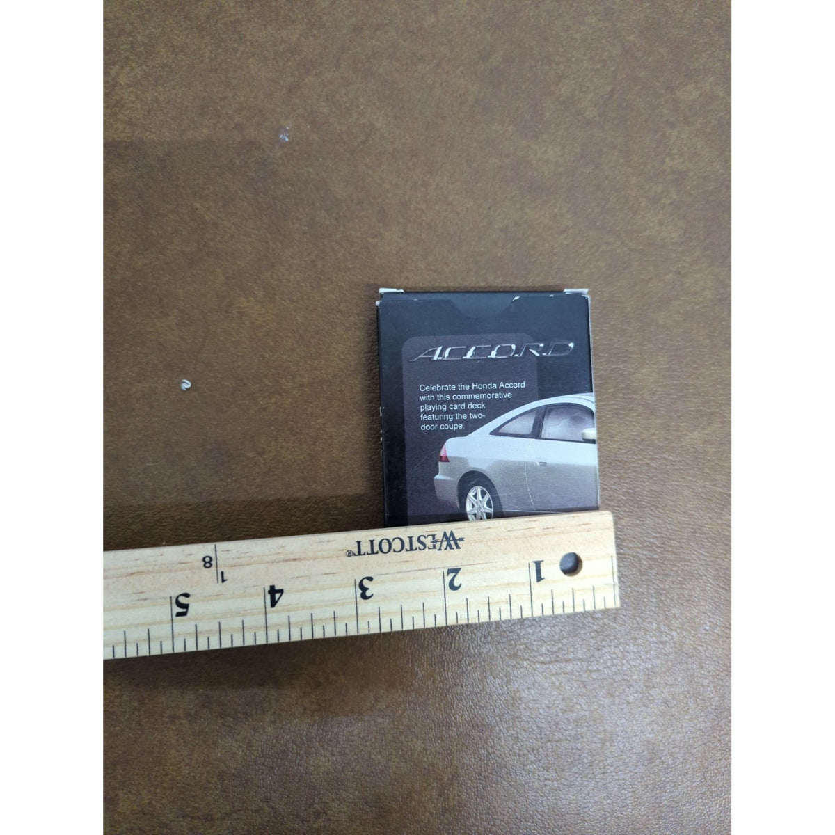 Honda Accord Two-Door Coupe Commemorative Playing Cards Deck Black Box 4" x 3" Dimensions