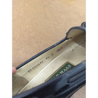 Cole Haan Black Leather Tassel Loafers Mens Size 9.5 D Slip-On Dress Shoes