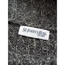 St. Johns Bay Gray Knit Short-Sleeve Sweater Dress Size S
