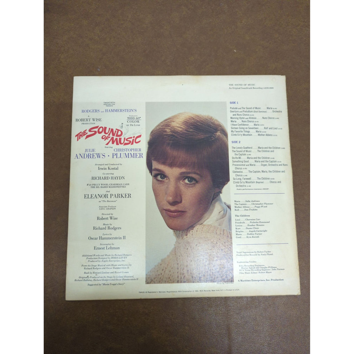 The Sound Of Music Original Soundtrack Vinyl Record RCA Victor LSO-2005 Stereo 1965