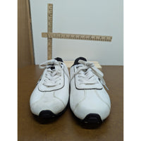 Baby Phat Tennis White Leather Sneakers W/ Crystal Logo Accent Size 5.5 US