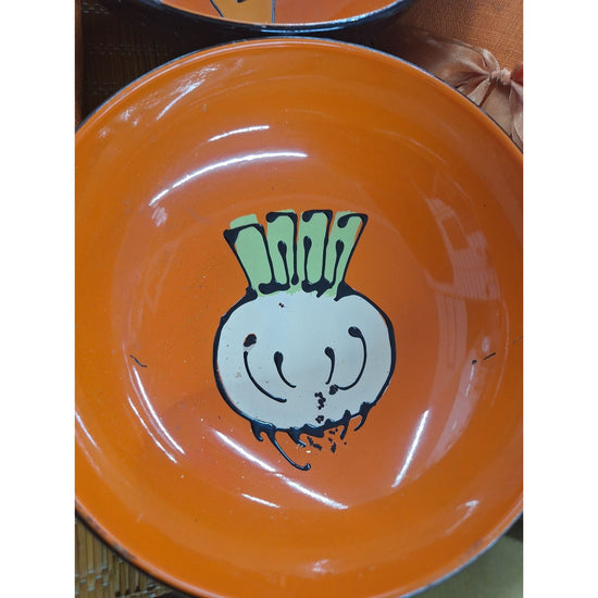 Barth & Dreyfuss California Bowls With Matching Napkins & Wood