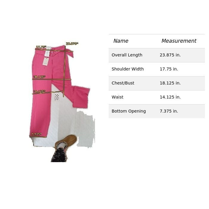 Adelyn Rae Pink Wide Leg Belted Pants XS