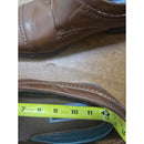 Florsheim Comfortech Brown Leather Monk Strap Dress Shoes Mens