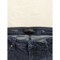 Liverpool Womens Mid-Rise Crop Straight Jeans 6/28 Blue Denim