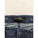 Liverpool Womens Mid-Rise Crop Straight Jeans 6/28 Blue Denim