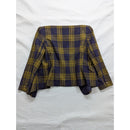 Atrium Collection Womens Plaid Blazer Size 16