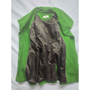 Calvin Klein Womens Green Wool Blend Vintage Coat Size 6 Button Closure