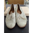 Vintage Womens Dolce Vita Leather Lace-Up Oxfords With Red Soles