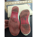 Vintage Womens Dolce Vita Leather Lace-Up Oxfords With Red Soles
