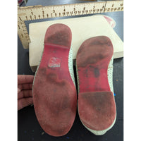 Vintage Womens Dolce Vita Leather Lace-Up Oxfords With Red Soles