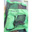 Sporti Green Mesh Drawstring Swim Gear Bag With Pockets And Adjustable Straps