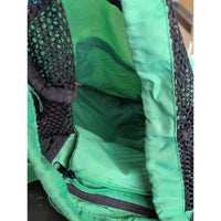 Sporti Green Mesh Drawstring Swim Gear Bag With Pockets And Adjustable Straps