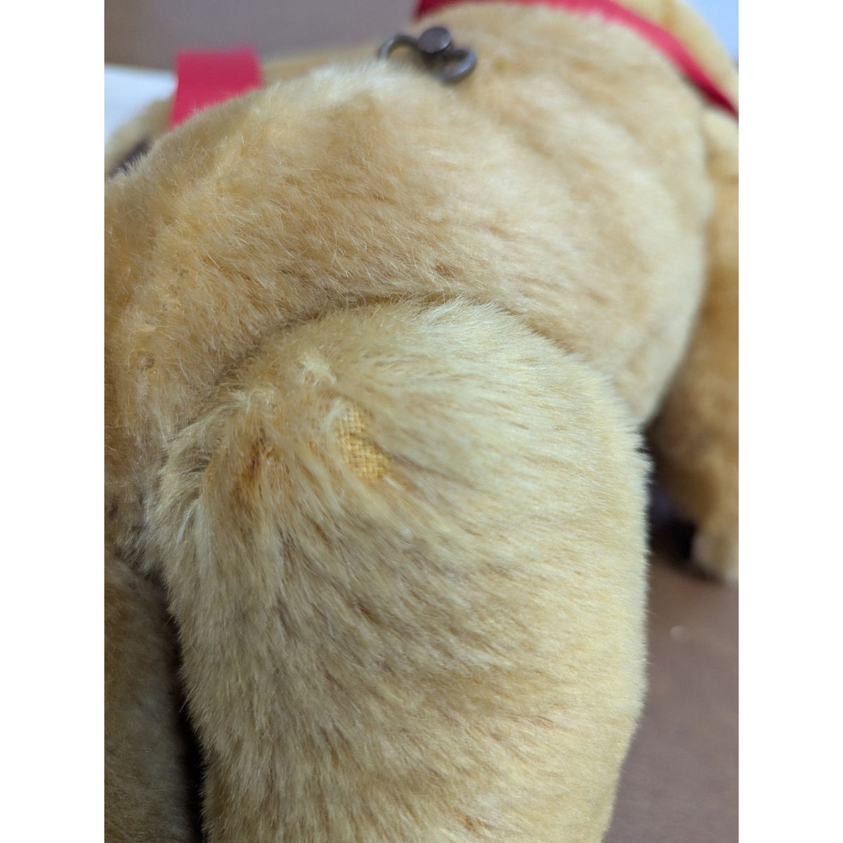 Vintage Merrythought Mohair Teddy Bear With Wind-Up Music Box London Gold