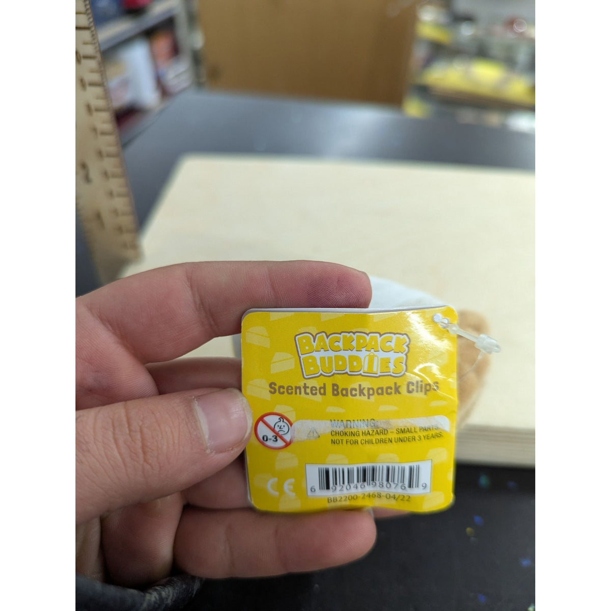 Oh-So Yummy Lemonade Scented Backpack Buddy Clip Plush Keychain Small Yellow & White New With Tags