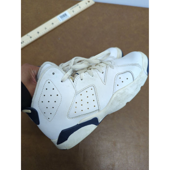 Air Jordan 6 Retro PS White & Navy High-Top Sneakers US 1.5Y