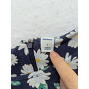 Old Navy Womens Daisy Print Short Sleeve Dress L Navy Blue